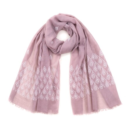 Women's scarf with embroidery and pearls SZ18423 Art Of Polo