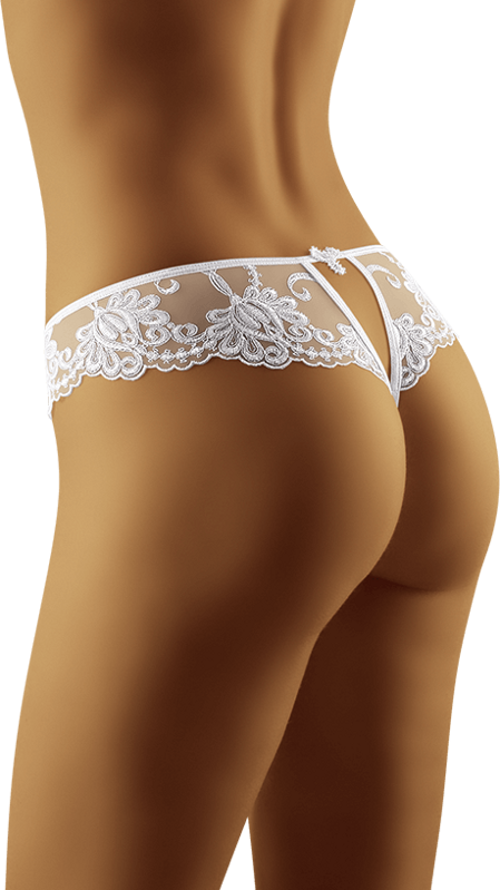 Women's thong with SARTARELLA Wolbar embroidery